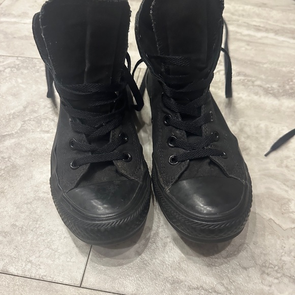 Converse Black High-Top Sneakers - Picture 1 of 5